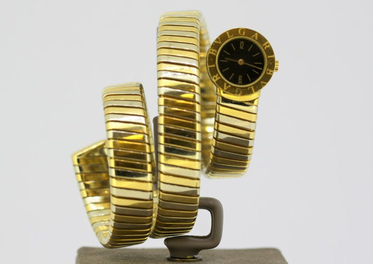Vintage Bulgari Tri-Color Serpenti Tubogas Snake Watch