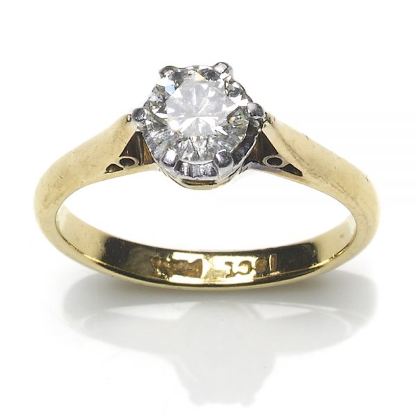 Single Stone Diamond Engagement Ring