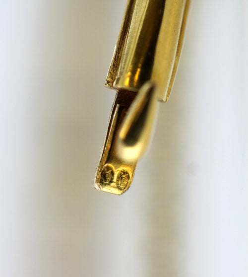 Antique Art Deco French Burma Ruby and Diamond Bangle, 18ct Yellow Gold