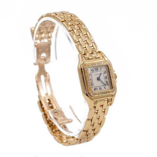 Cartier Panthere 18ct Yellow Gold and Diamond Small Model Quartz Watch