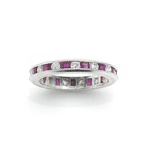 Ruby and Diamond Eternity Ring