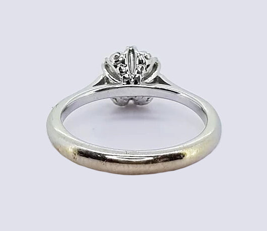 0.85ct Diamond Solitaire Engagement Ring, 18ct white gold.