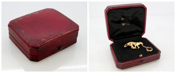 Vintage Cartier Panthere Trinity 18ct Gold Brooch