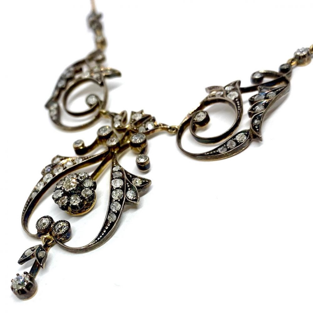 Antique Belle Epoque Diamond Necklace