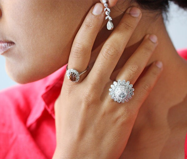 Vintage 10ct Diamond and Platinum Domed Cluster Bombe Cocktail Ring; set with carré, brilliant, French and single-cut diamonds, 10.00 carat total, Circa 1950s