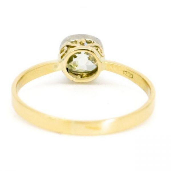 Vintage Old-Cut 0.80ct Diamond Solitaire Engagement Ring, 18ct Gold