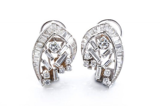 6ct Diamond Day and Evening Detachable Earrings in 18ct White Gold