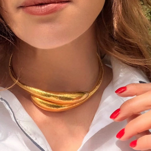 Vintage Ilias Lalaounis 18 ct Gold Choker Necklace