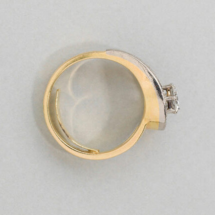 Modern Diamond Loop Ring 1.29 carats