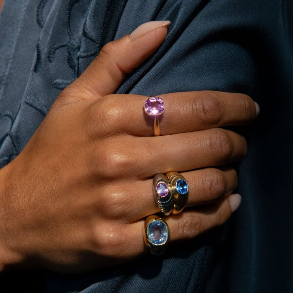 Vintage French 4.15ct Ceylon Sapphire Ring