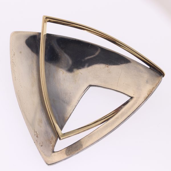 Vintage Chris Steenbergen Silver and Gold Brooch