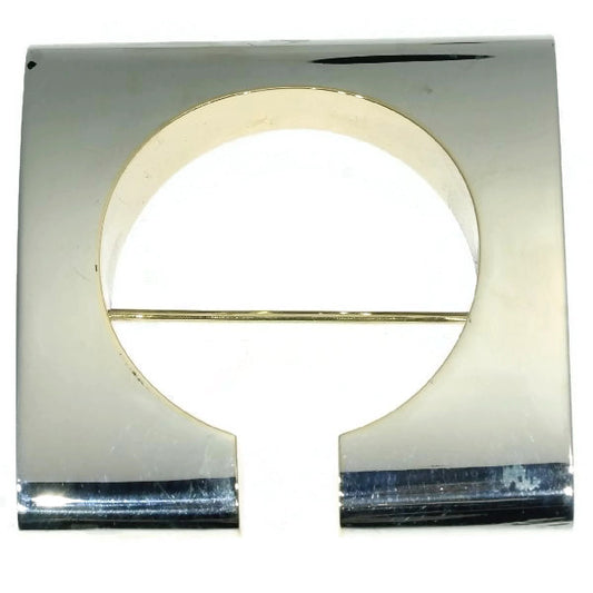 Vintage Chris Steenbergen Silver and Yellow Gold Brooch