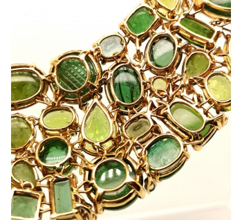 Tourmaline and Peridot Necklace