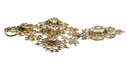 Antique French Georgian Gold Normandic Cross Pendant