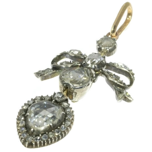Antique Georgian Diamond Love Pendant