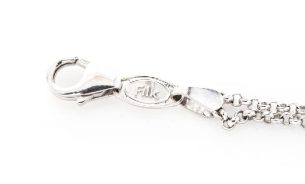 Filk Italian Diamond Drop Pendant Necklace, 1.55 carat total, oval fancy yellow diamond, triangular and pear-cut diamond, VVS clarity, F colour, in 18ct white gold