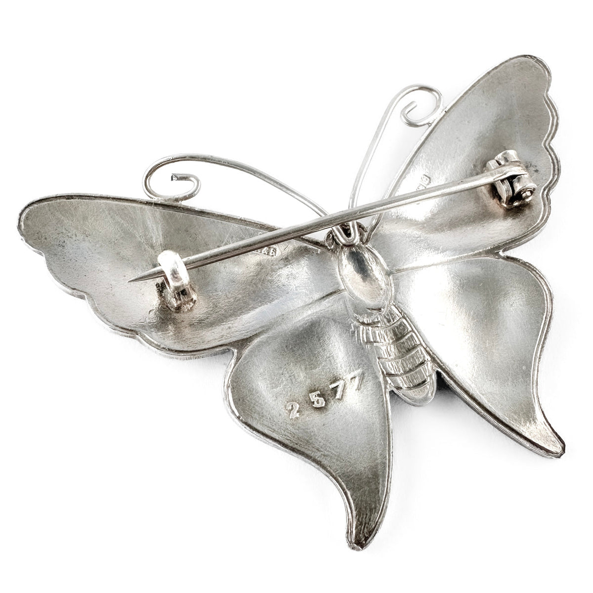 1918 Blue Enamel Butterfly Brooch