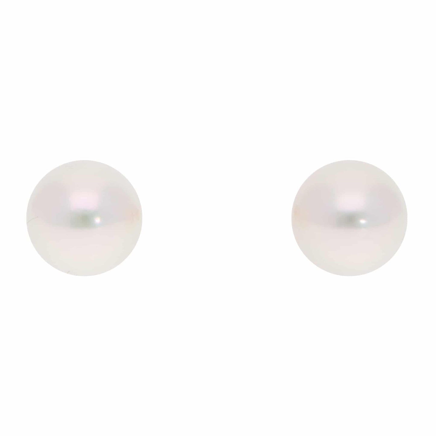 Contemporary Akoya Pearl Stud Earrings In 18 Carat Yellow Gold