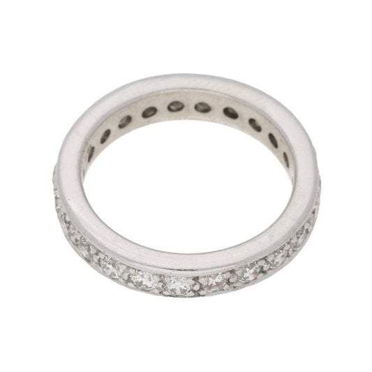 Diamond Eternity Ring In 18 Carat White Gold
