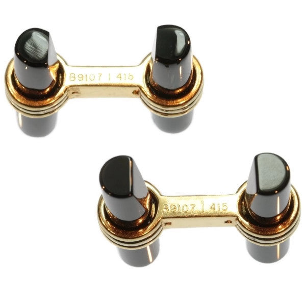 Vintage Van Cleef and Arpels Onyx and Gold Cufflinks