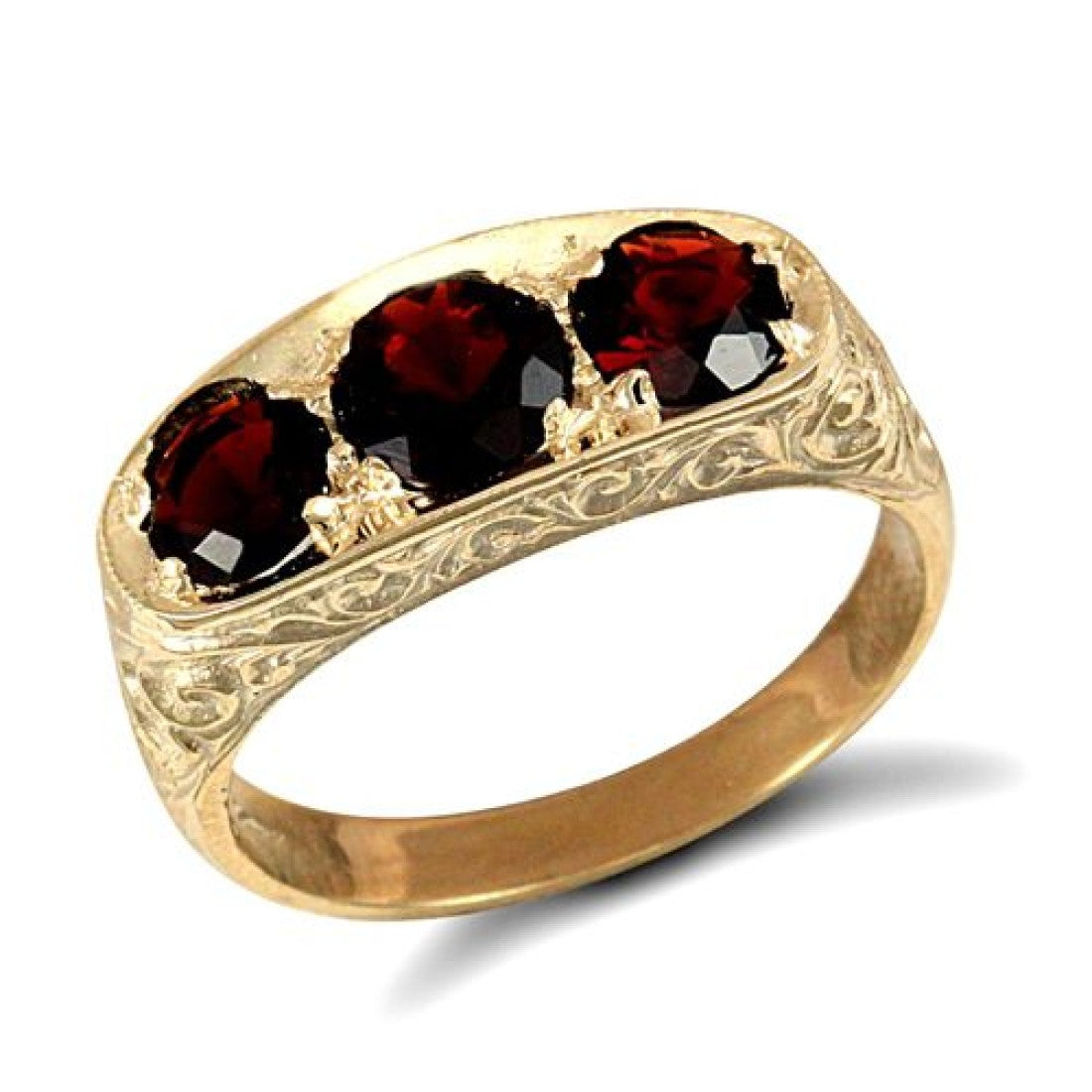 Garnet 9k Trilogy Ring 16031-8713