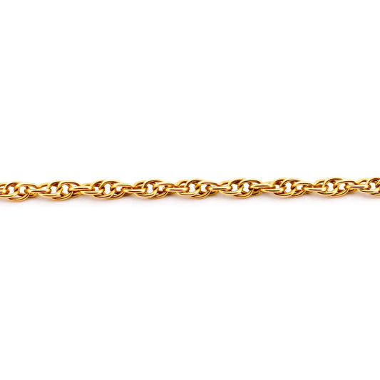 Vintage 18 Carat Yellow Gold Prince Of Wales Link 63cm Necklace