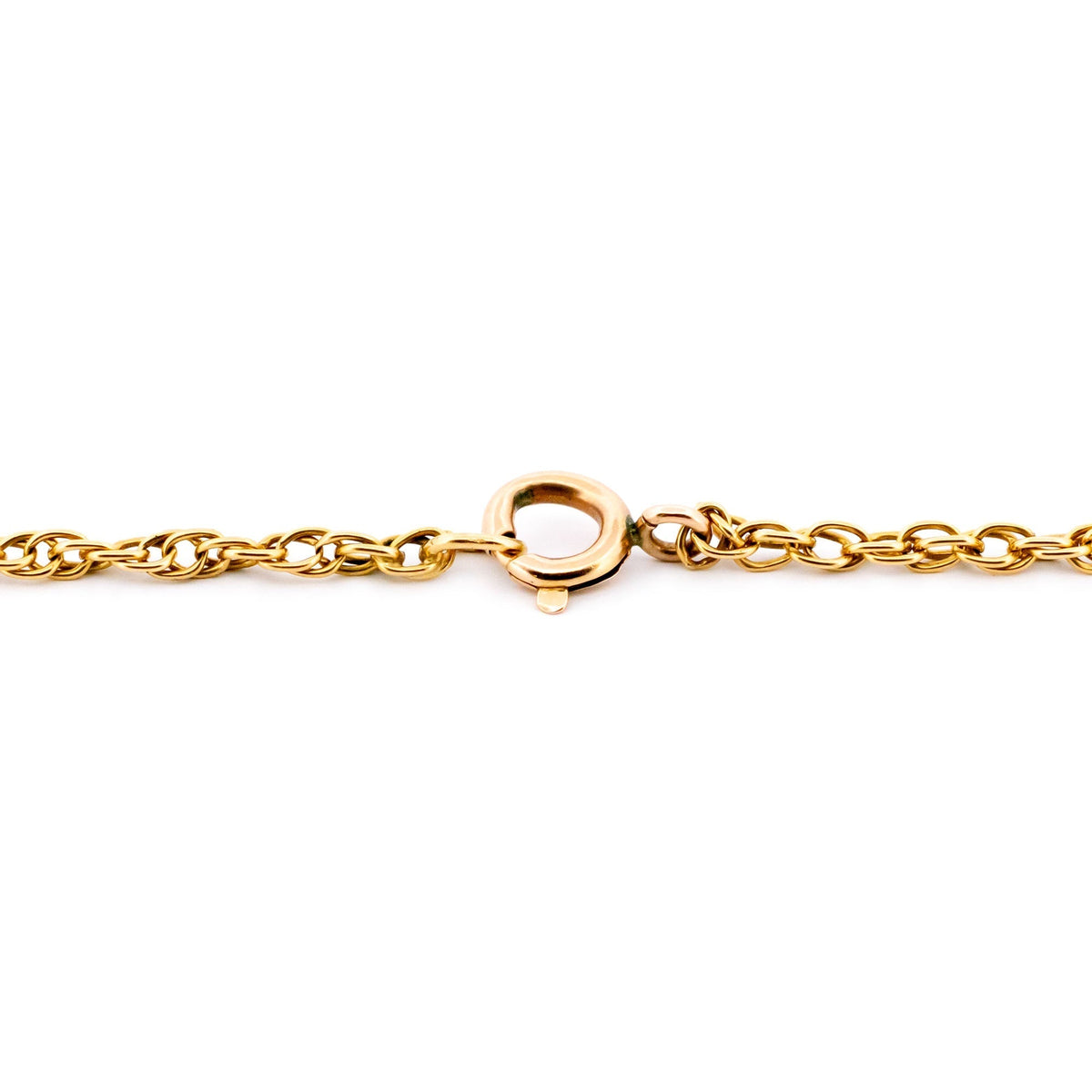 A yellow gold Prince of Wales link chain necklace