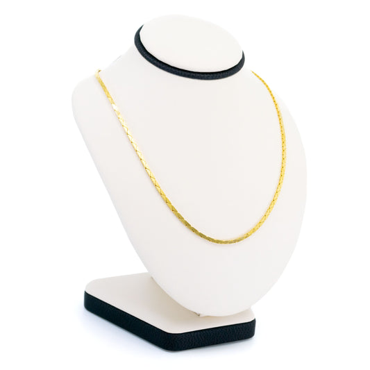14 Carat Yellow Gold "Cobra Link" Necklace