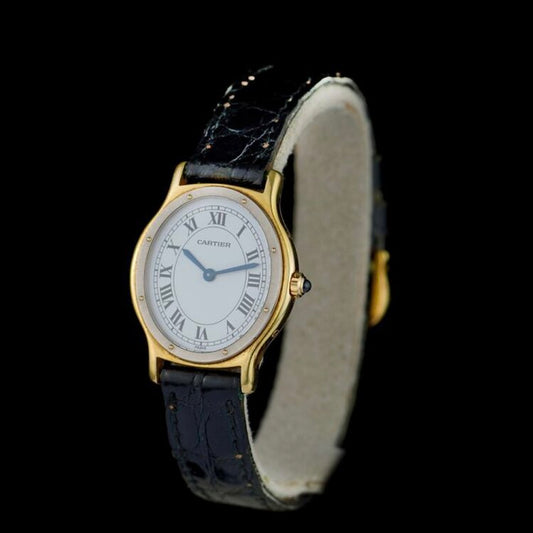 Vintage Cartier Oval Gold Manual Watch
