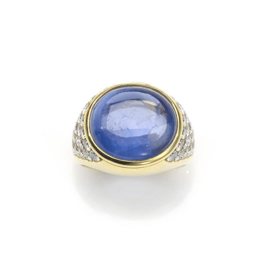 Vintage Bulgari Cabochon Sapphire Ring
