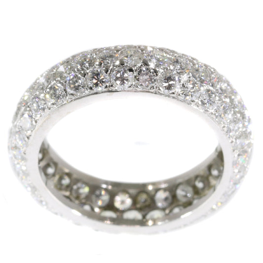 Vintage 5.10ct Brilliant Cut Diamond Eternity Ring