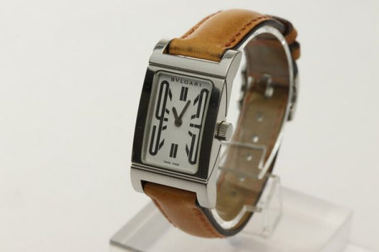 Bvlgari Rettangolo Ladies Stainless Steel Quartz Watch