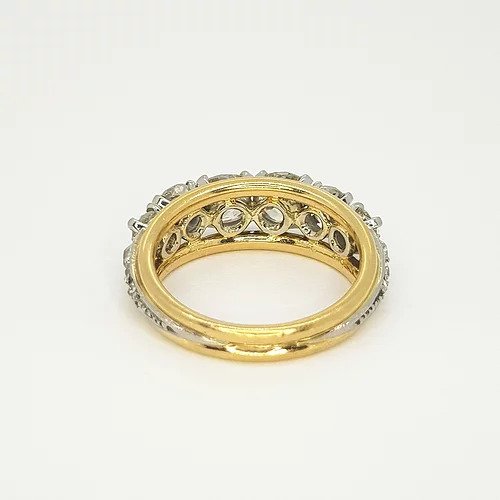 Vintage 1960s Bespoke 2.50ct Old Cut Diamond Ring