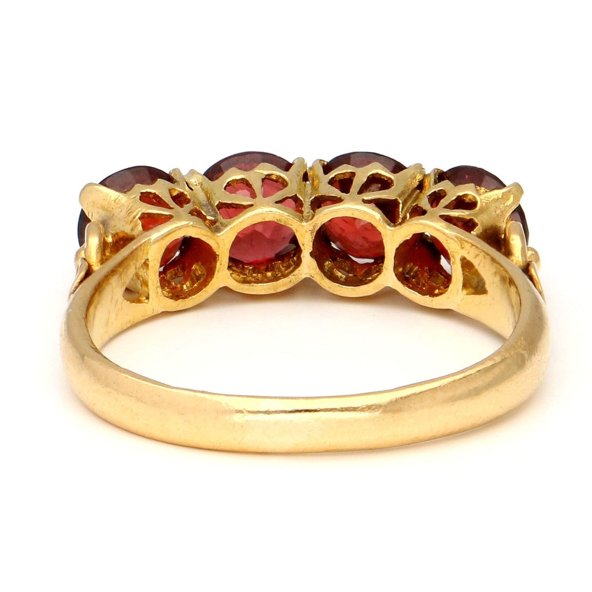 Garnet 20ct Row Ring
