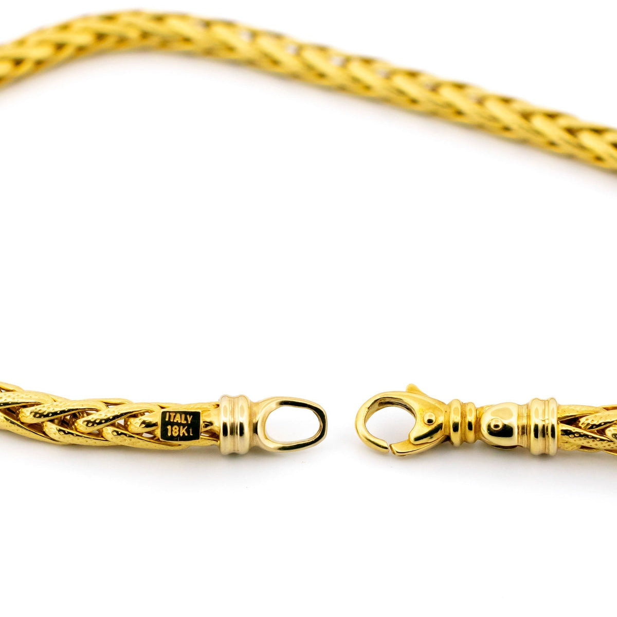 18ct Wheat Spiga Link Chain