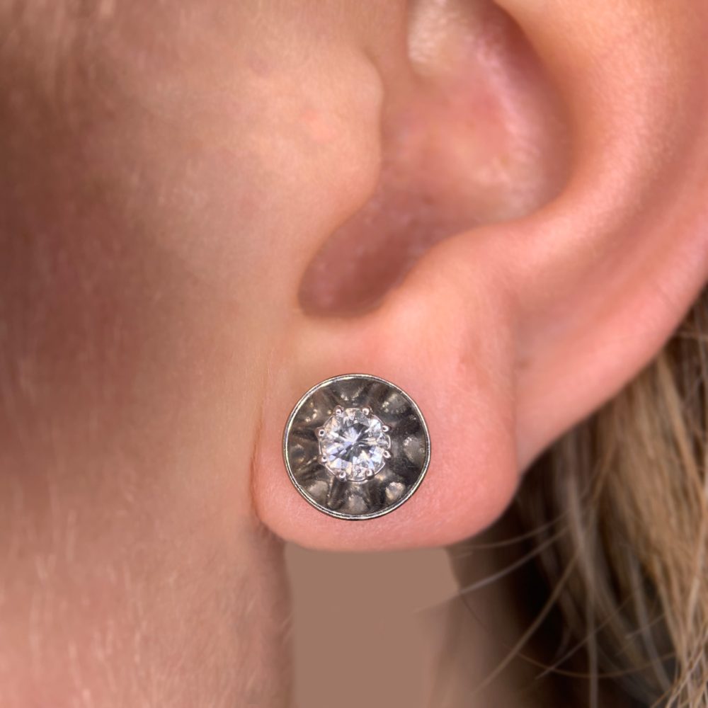 Vintage Diamond Stud Earrings