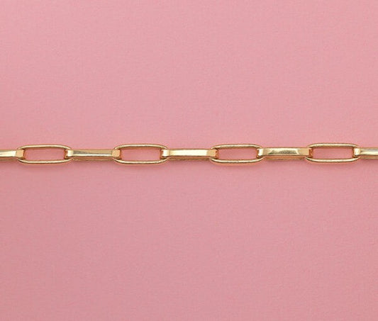 Vintage French 18ct Yellow Gold Oval Link Bracelet