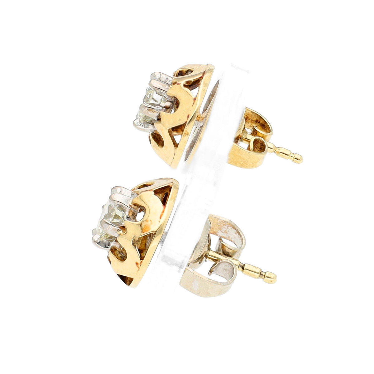 Diamond 14k Solitaire Earrings 19425-9821 Image4