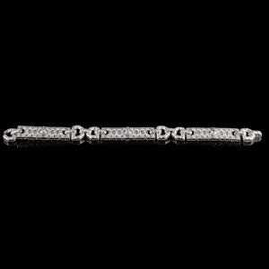 Art Deco French Diamond Bracelet, Circa 1925