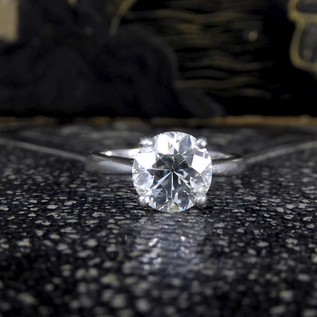 2.55ct Old European Cut Diamond Solitaire Ring