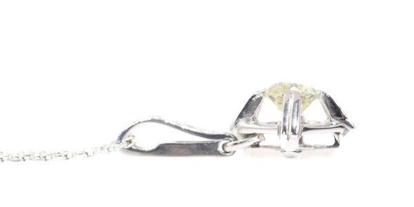 Vintage Fifties 1.86ct Lemon Yellow Diamond Pendant