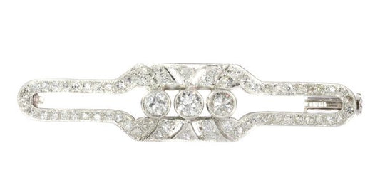 Vintage Art Deco 2.00ct Diamond Platinum Brooch