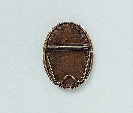 Georgian 18ct Micro Mosaic Dog Brooch