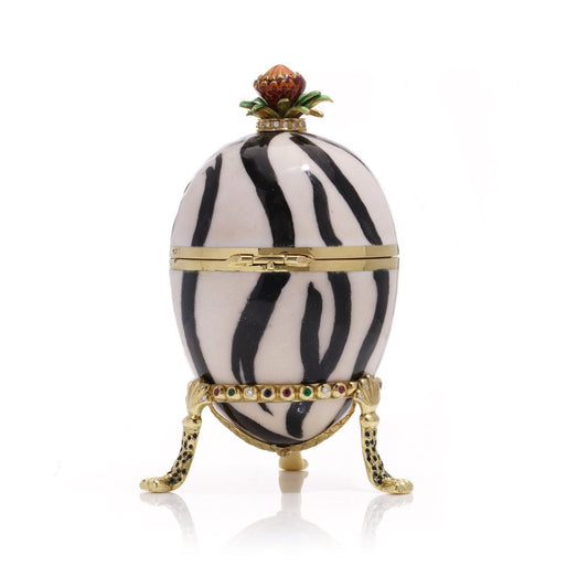 Faberge Limited Edition 18 Carat Gold And Enamel Decorative Egg With Gemstones