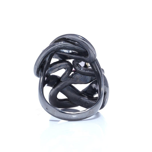 Sylvie Corbelin Silver And Gold Double Snake Ring