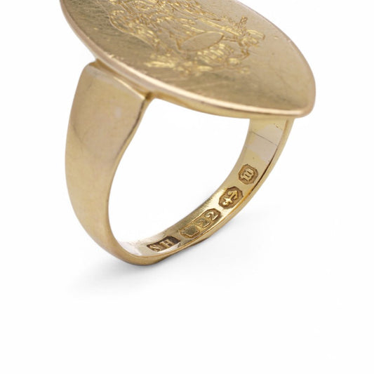 Victorian 22 Carat Yellow Gold Signet Ring