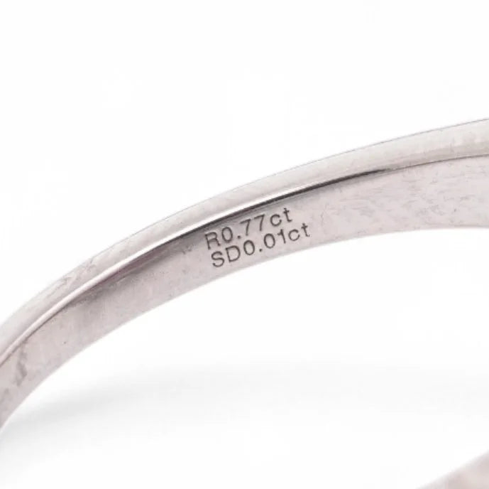 Contemporary Ruby and Diamond Flower Cluster Ring in Platinum