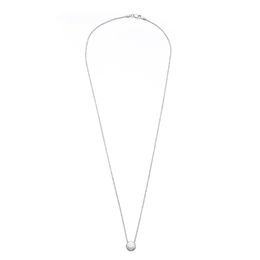 0.50ct Diamond Pendant with Chain in White Gold