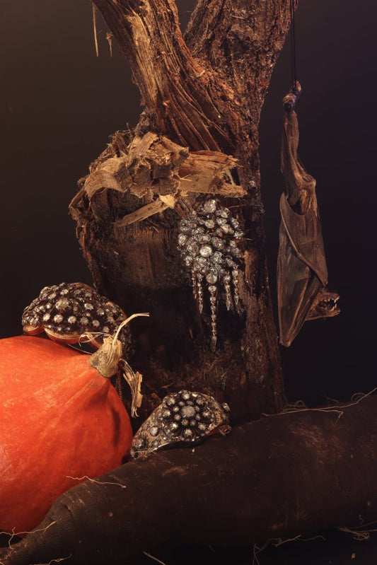 Victorian Diamond Flower Brooch In Silver And 14 Carat Rose Gold