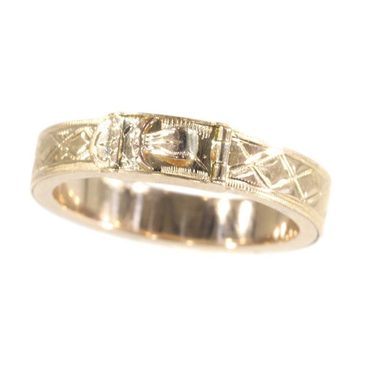 Antique Victorian 18ct Gold Ring with Secret Compartment